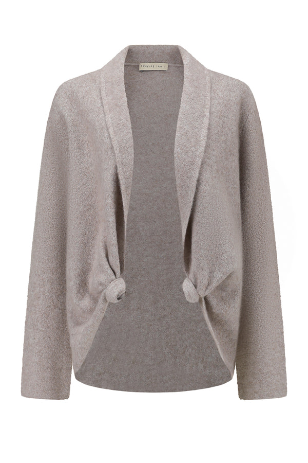 SWAYING 25 Autumn and Winter Lapel Twisted Cashmere Blend Cardigan SW-SW25AW1T33C2S2-TUO Camel
